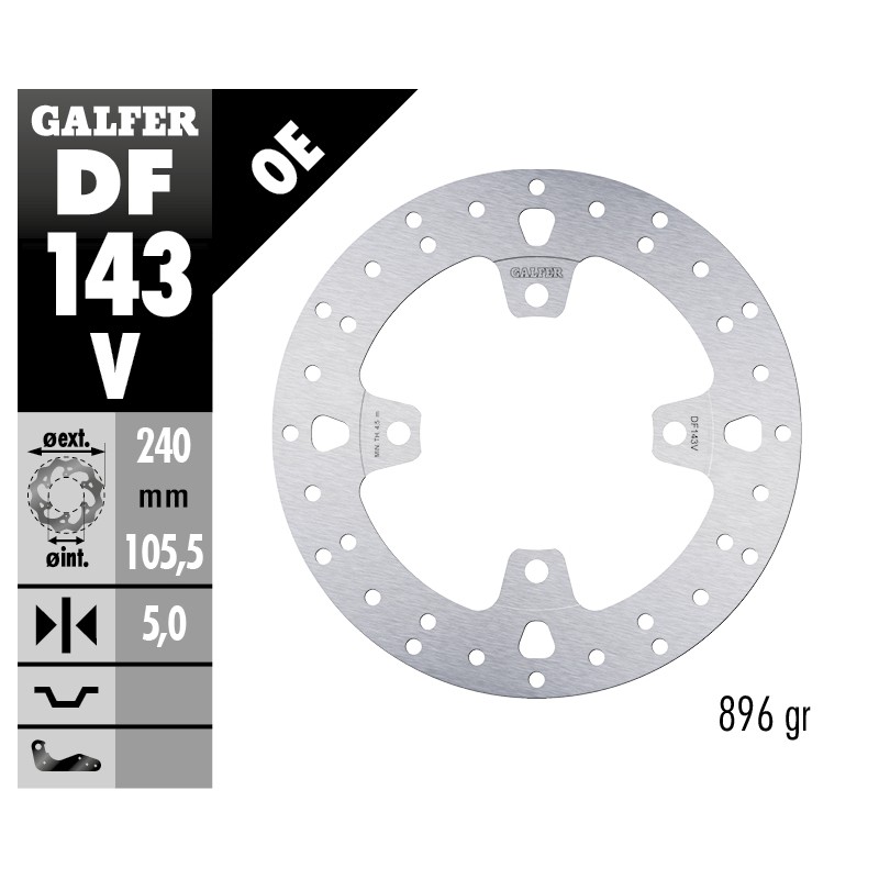 GALFER FLOATING BRAKE DISC DF143V