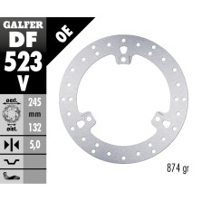 GALFER FIXED BRAKE DISC DF523V