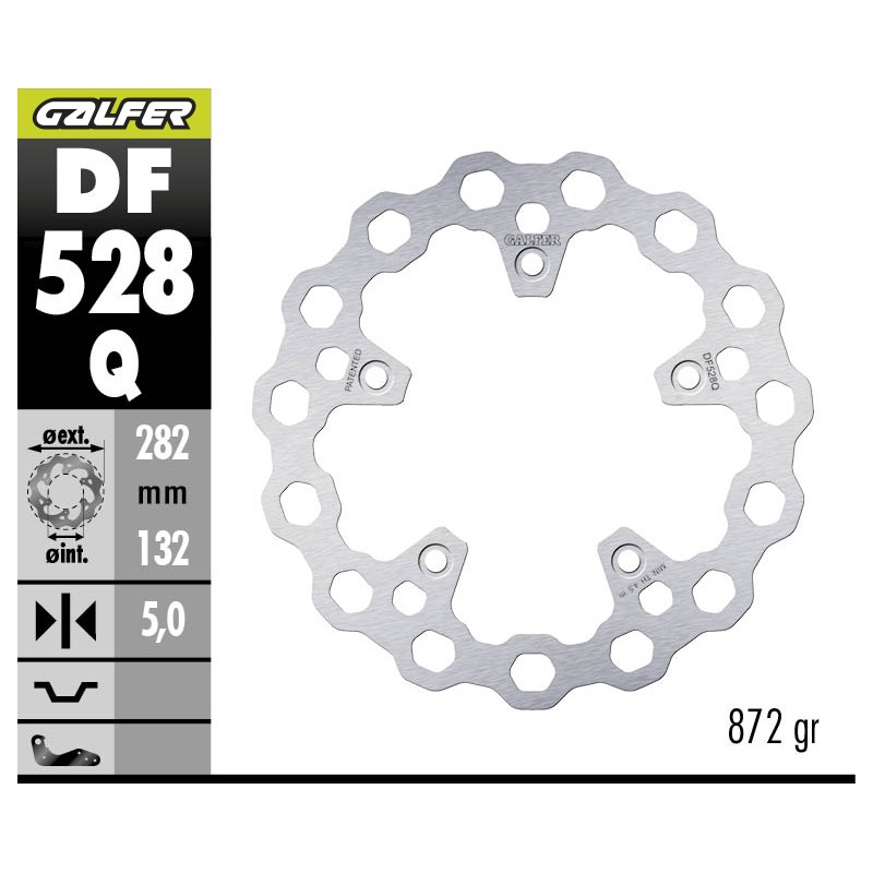 GALFER DISCO DE FRENO FIJO CUBIQ DF528Q