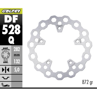 GALFER CUBIQ FIXED BRAKE DISC DF528Q