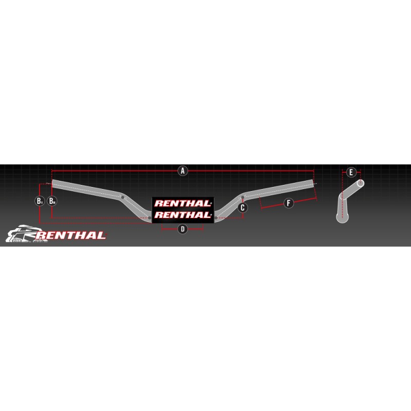 RENTHAL MANILLAR FATBAR 603 REED / WINDHAM 603-01