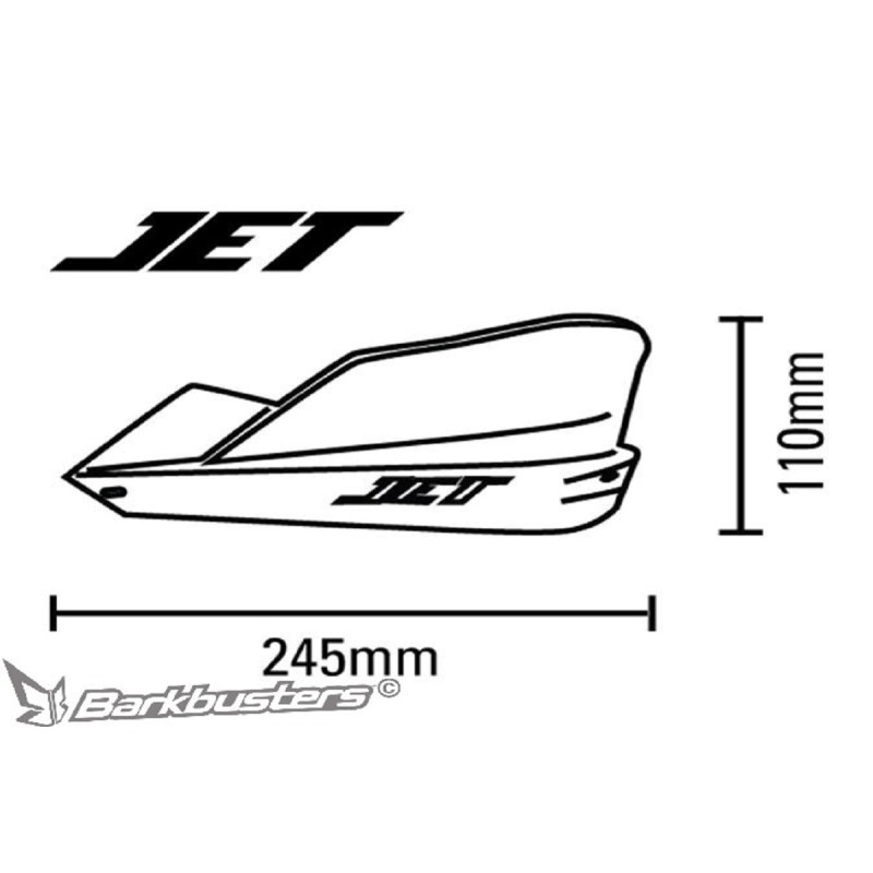 BARKBUSTERS JET JET-002 JET HANDGUARDS KIT