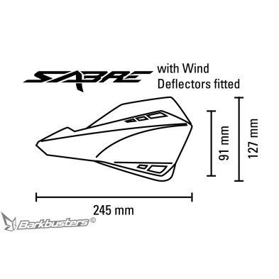 BARKBUSTERS SABRE HANDGUARD KIT SAB-1BK-