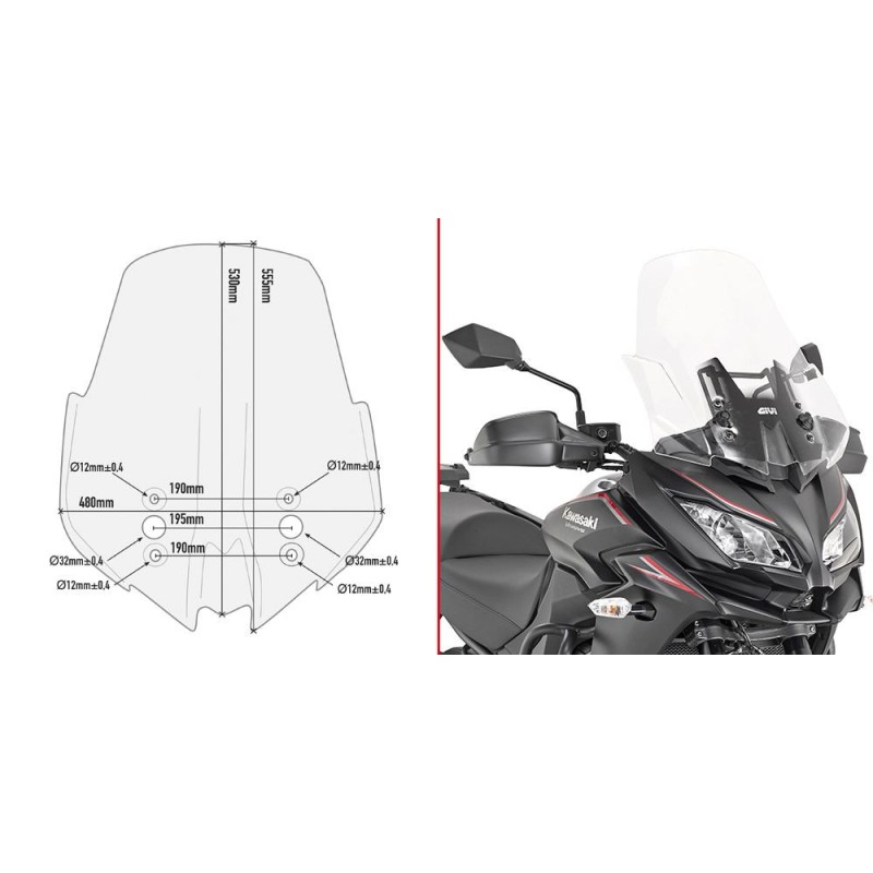 GIVI D4120ST Windscreen