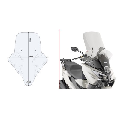 GIVI Windscreen 6115DT