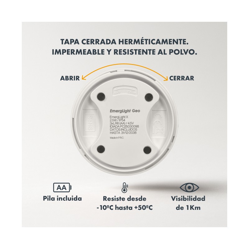 LUZ DE EMERGENCIA EMERGLIGHT X V16