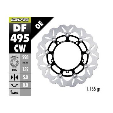 GALFER W FLOATING BRAKE DISC DF495CW