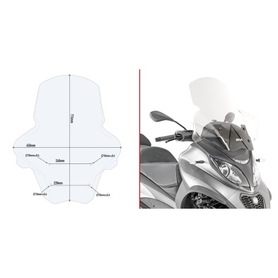 GIVI D5613ST Windscreen