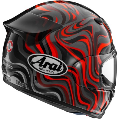 ARAI QUANTIC RED SWIRL HELMET