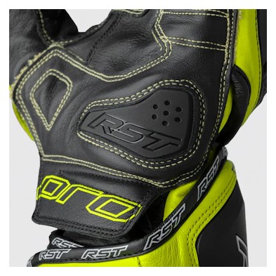 RST PRO SERIES GP D30 WHITE- RED GLOVES