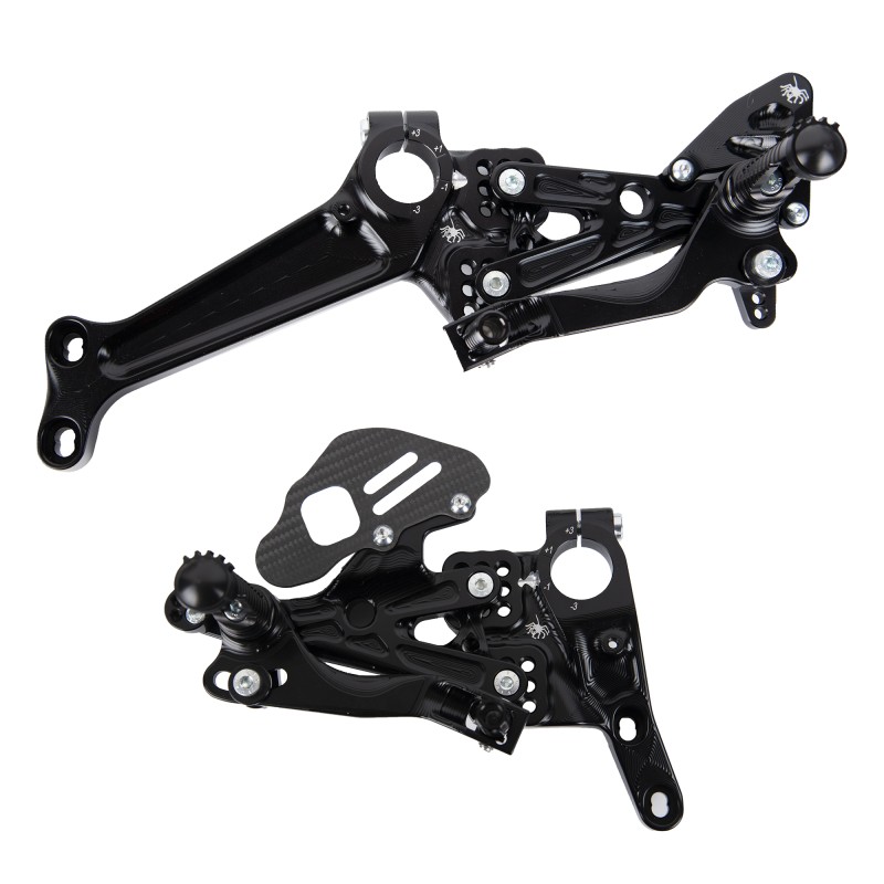 SPIDER BLACK SIDE FRAME PLATES PANIGALE V4-V4S-V4R 18-24
