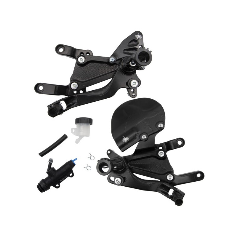 SPIDER EVO REAR SETS PANIGALE V4 2025 WITH REAR BRAKE PUMP