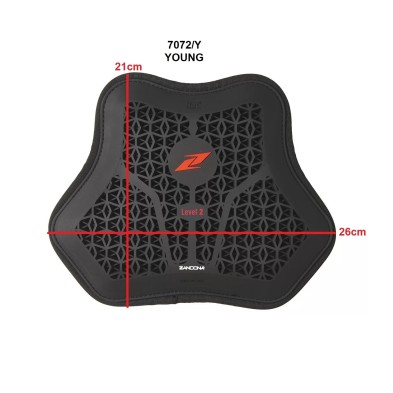 ZANDONA NETCUBE ARMOUR CHEST S/M 7077BKUNBK