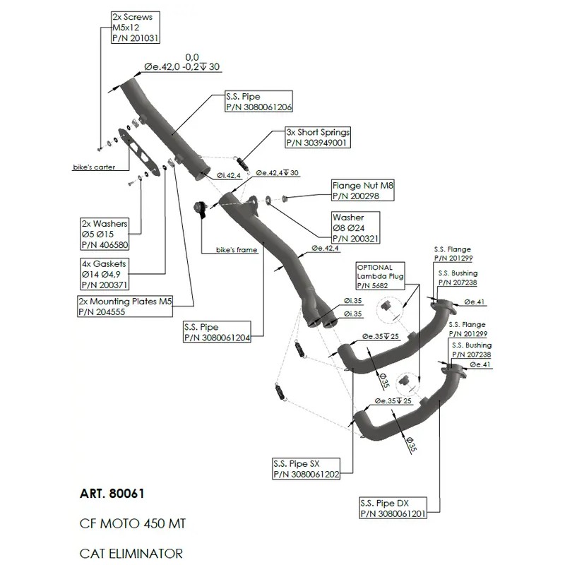 LEO VINCE HEADERS 80061