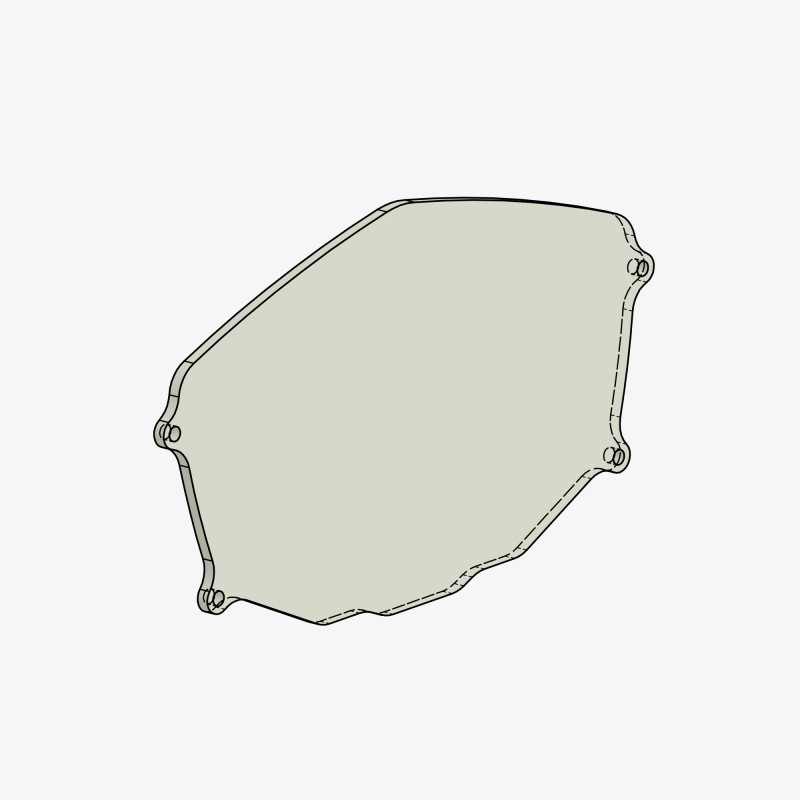 PMMA glass spare part Aprilia RSV4/Tuono V4 17-20