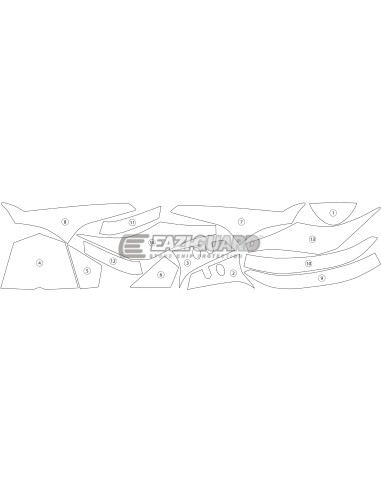 Paint Protection Kit: Yamaha YZF-R1 2015-2019