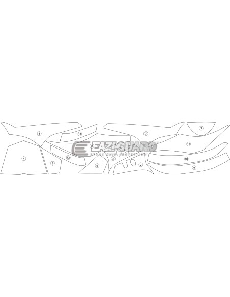 Paint Protection Kit: Yamaha YZF-R1 2015-2019