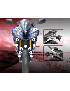 Paint Protection Kit: Yamaha YZF-R6 2008-2016
